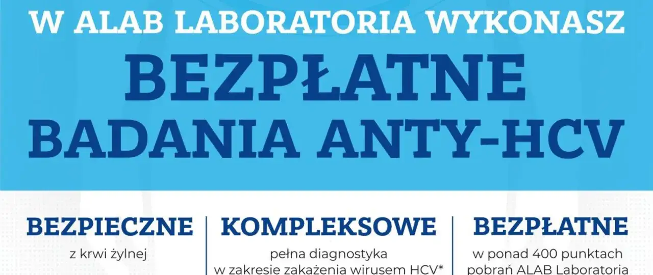 W ALAB wykonasz bezpłatne badania anty-HCV. Dowiedz się, hcv co to i zbadaj się kompleksowo.